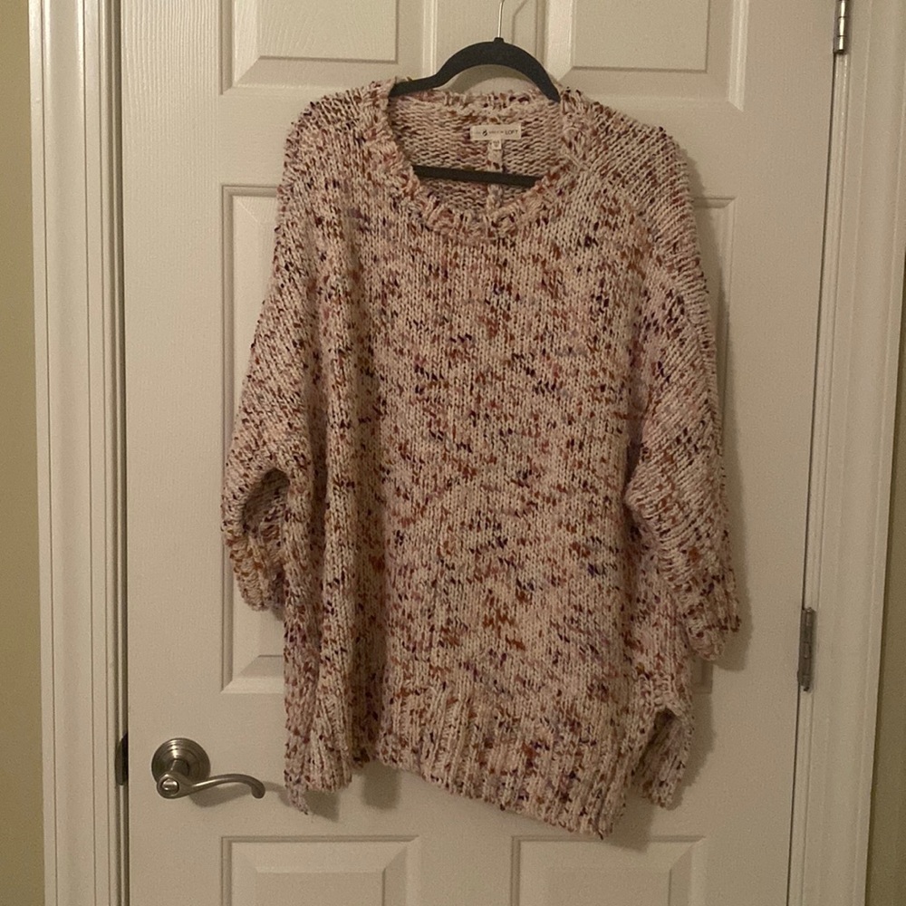 Lou & Grey Anne Taylor Loft Multi Colored Sweater